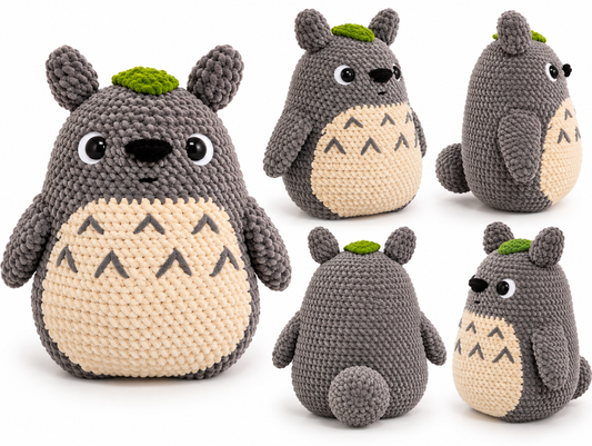 Totoro Crochet Plush | Handmade Studio Ghibli Amigurumi