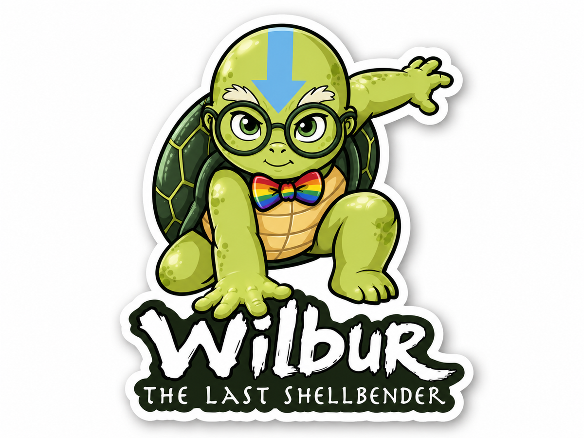 Wilbur the Last Shellbender Sticker | Avatar Fan Art