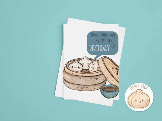 Dim-Sum Birthday Card - Greeting Cards - UpperRoomPrints