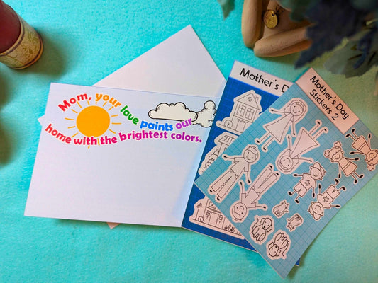 DIY Mom Makes Family Mother's Day Card - Greeting Cards - UpperRoomPrints