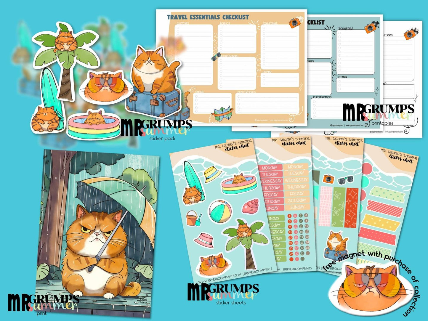 Mr Grumps Summer Collection - Collection - UpperRoomPrints
