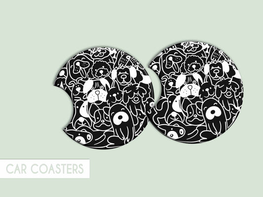 Pup Pile Car Coaster - Accessories - UpperRoomPrints