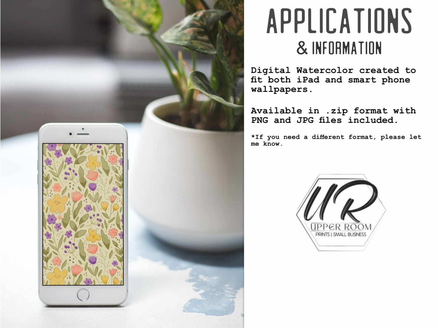 Abstract Spring Wallpaper - Wallpaper - UpperRoomPrints