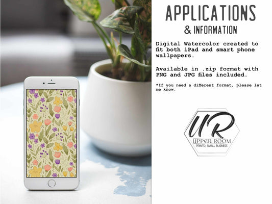 Abstract Spring Wallpaper - Wallpaper - UpperRoomPrints