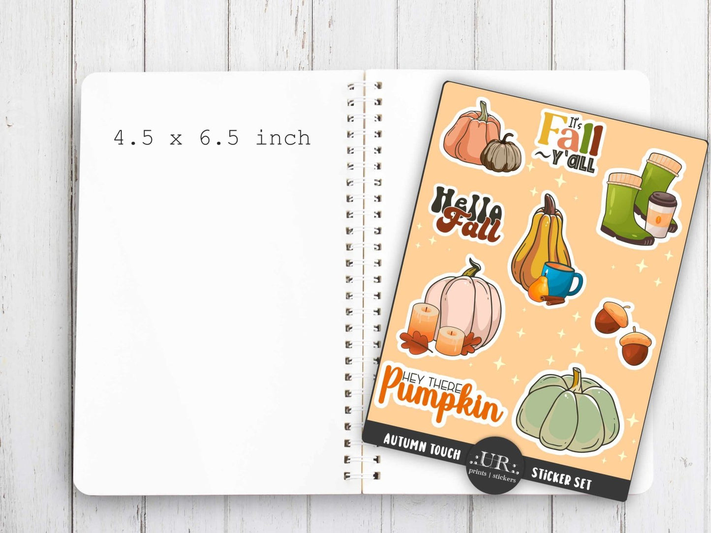 Autumn Touch Sticker Sheet - Stickers - UpperRoomPrints
