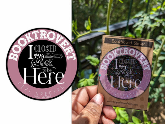 Booktrovert - Stickers - UpperRoomPrints