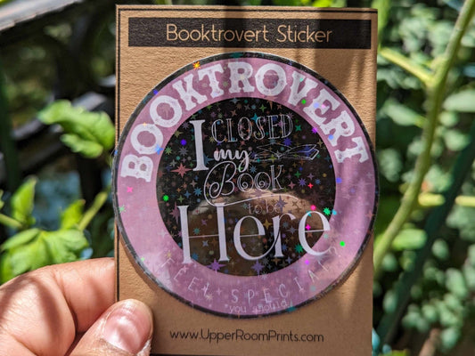 Booktrovert - Stickers - UpperRoomPrints