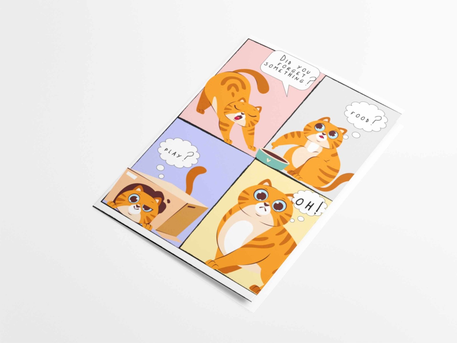 Cat Window Birthday Card - Greeting Cards - UpperRoomPrints