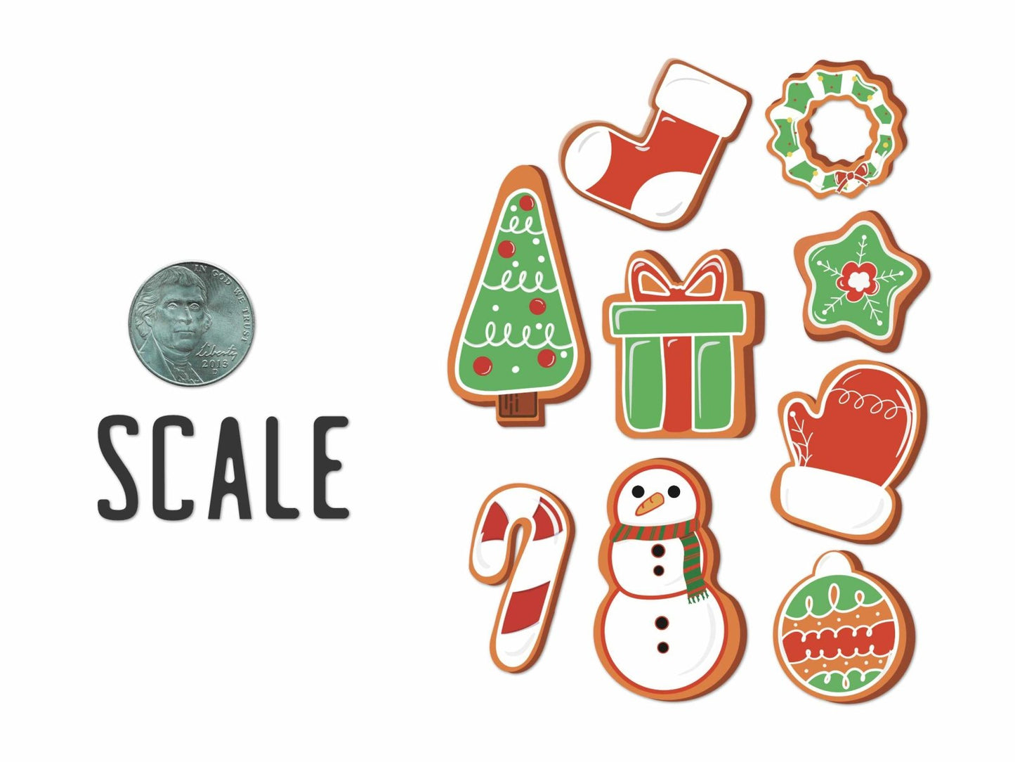 Cozy Christmas Cookies Sticker Sheet - Stickers - UpperRoomPrints