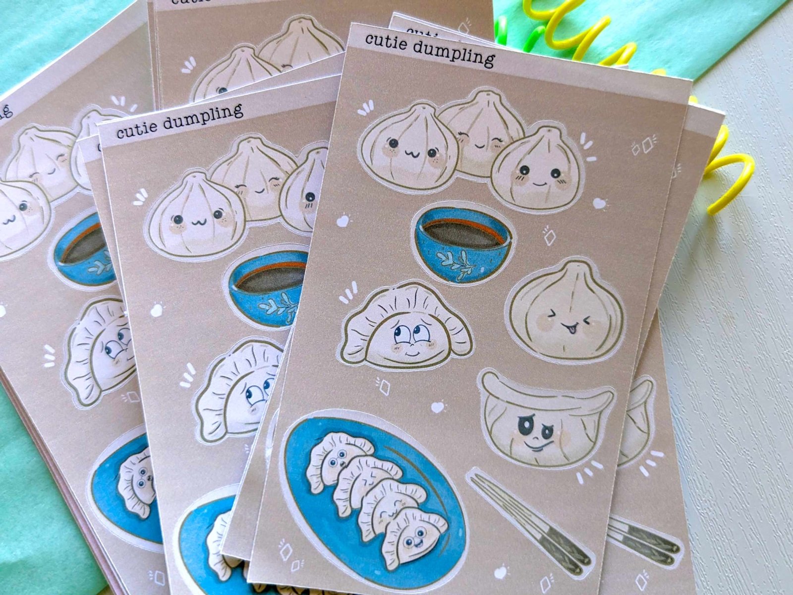 Cutie Dumpling Sticker Sheet - Stickers - UpperRoomPrints