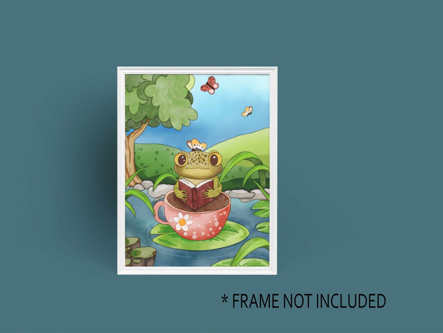 Edgar the Gentleman Frog Wall Print - Prints - UpperRoomPrints