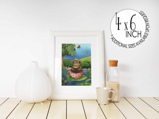 Edgar the Gentleman Frog Wall Print - Prints - UpperRoomPrints