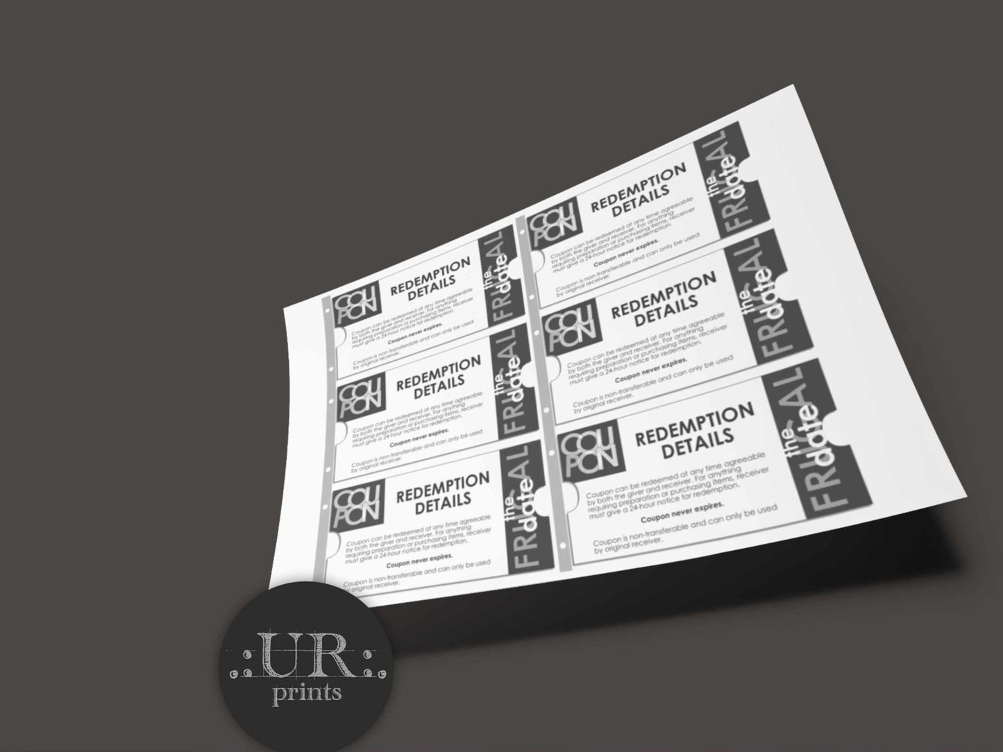 Editable Valentine Coupon Book for couples - Printable - UpperRoomPrints