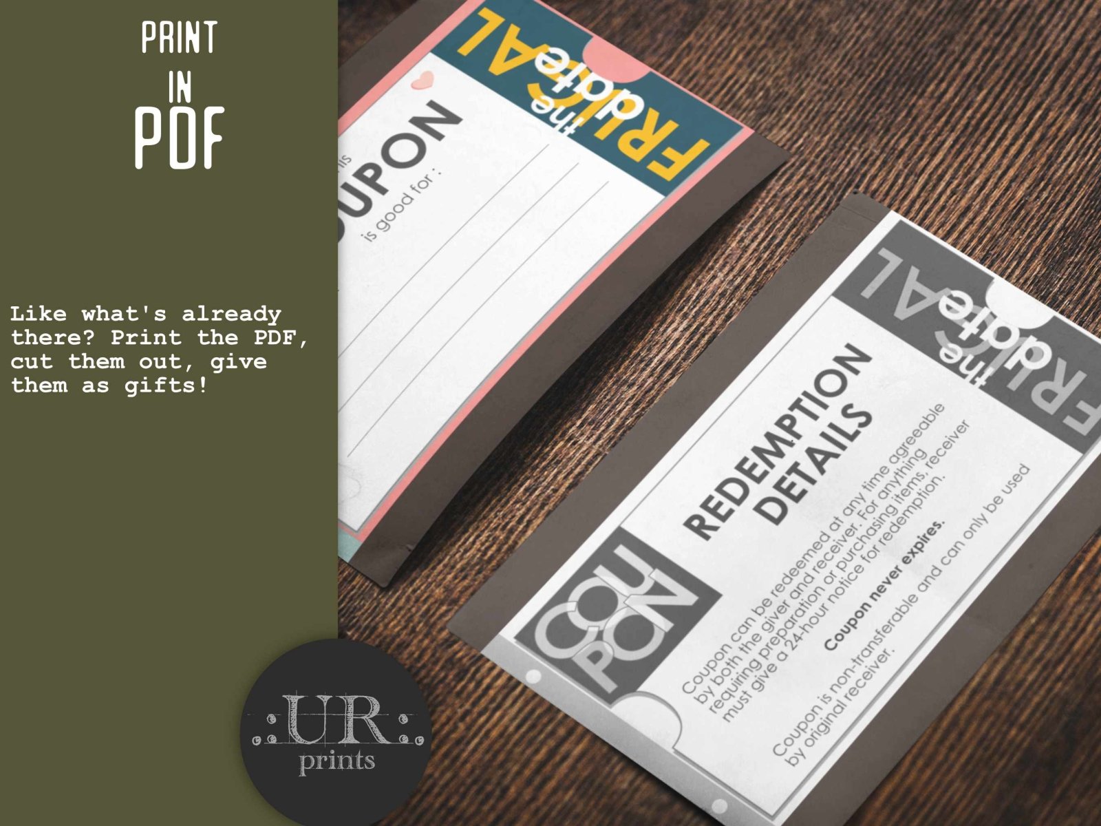 Editable Valentine Coupon Book for couples - Printable - UpperRoomPrints