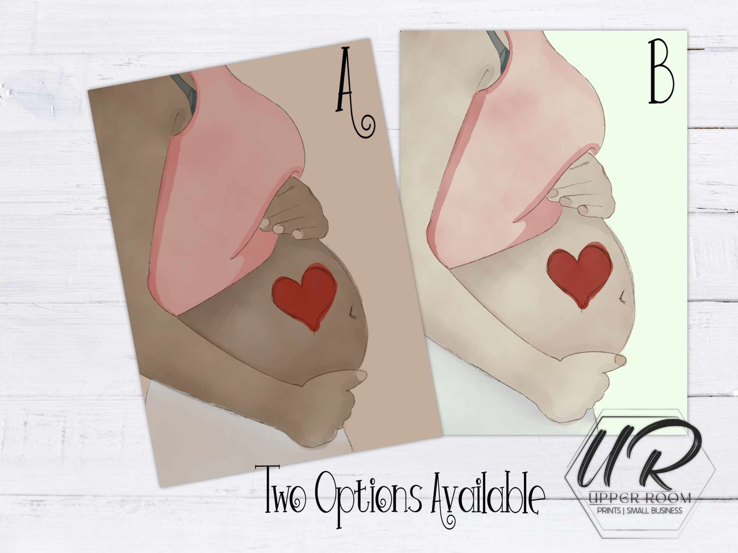 Expectant Mom - Mother's Day Card - Greeting Cards - UpperRoomPrints