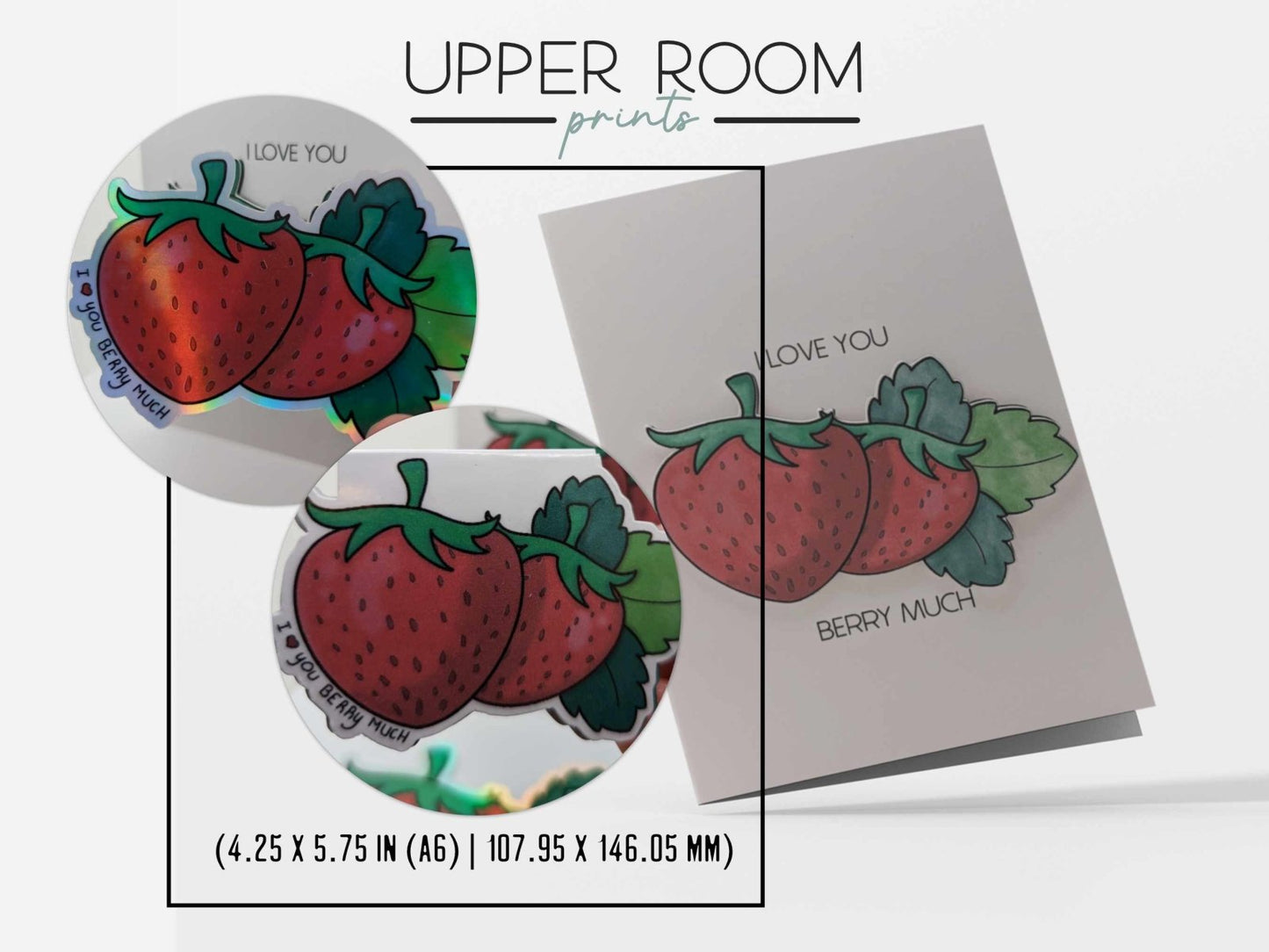 I Love You Berry Much - Greeting Card Gift Set - Greeting Cards - UpperRoomPrints