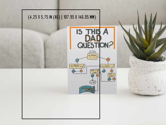 Is this a Dad Question Father's Day Card - Greeting Cards - UpperRoomPrints