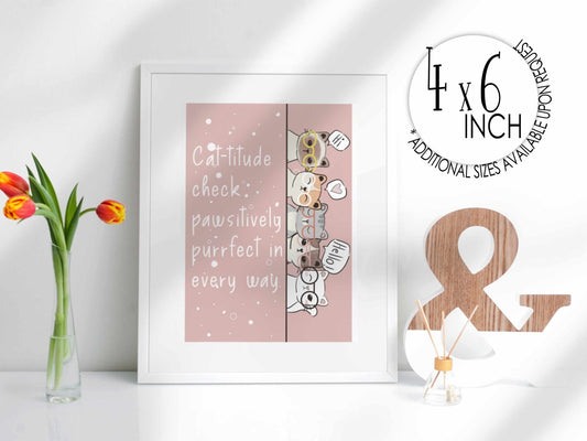 Kitty Affirmation Print - Prints - UpperRoomPrints