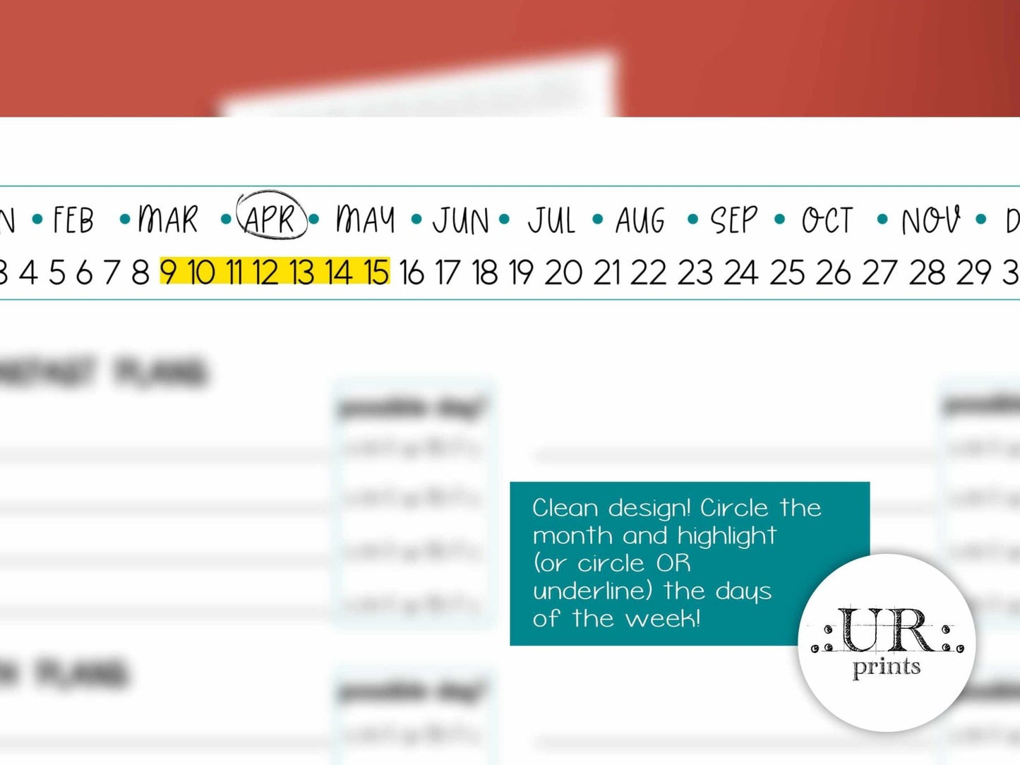 Meal Planner for Neurodivergent (download) - Digital Planners - UpperRoomPrints