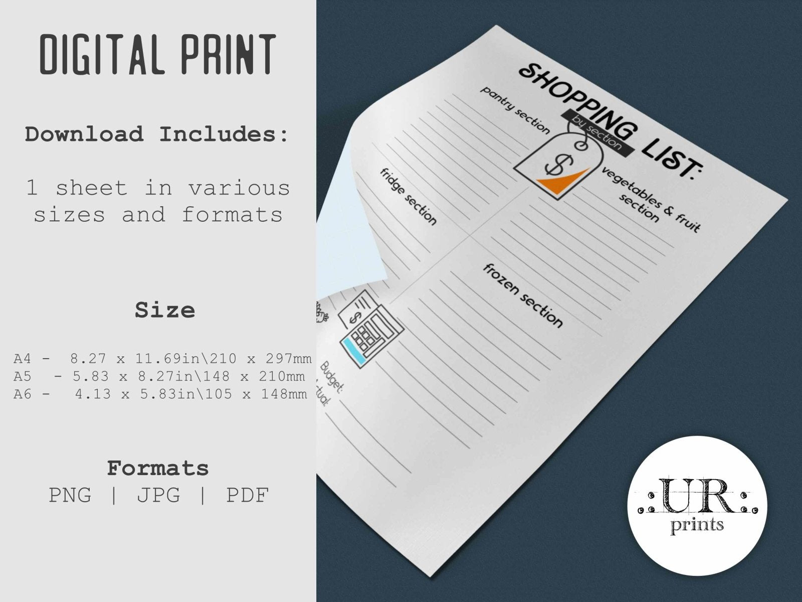 Meal Planner for Neurodivergent (download) - Digital Planners - UpperRoomPrints