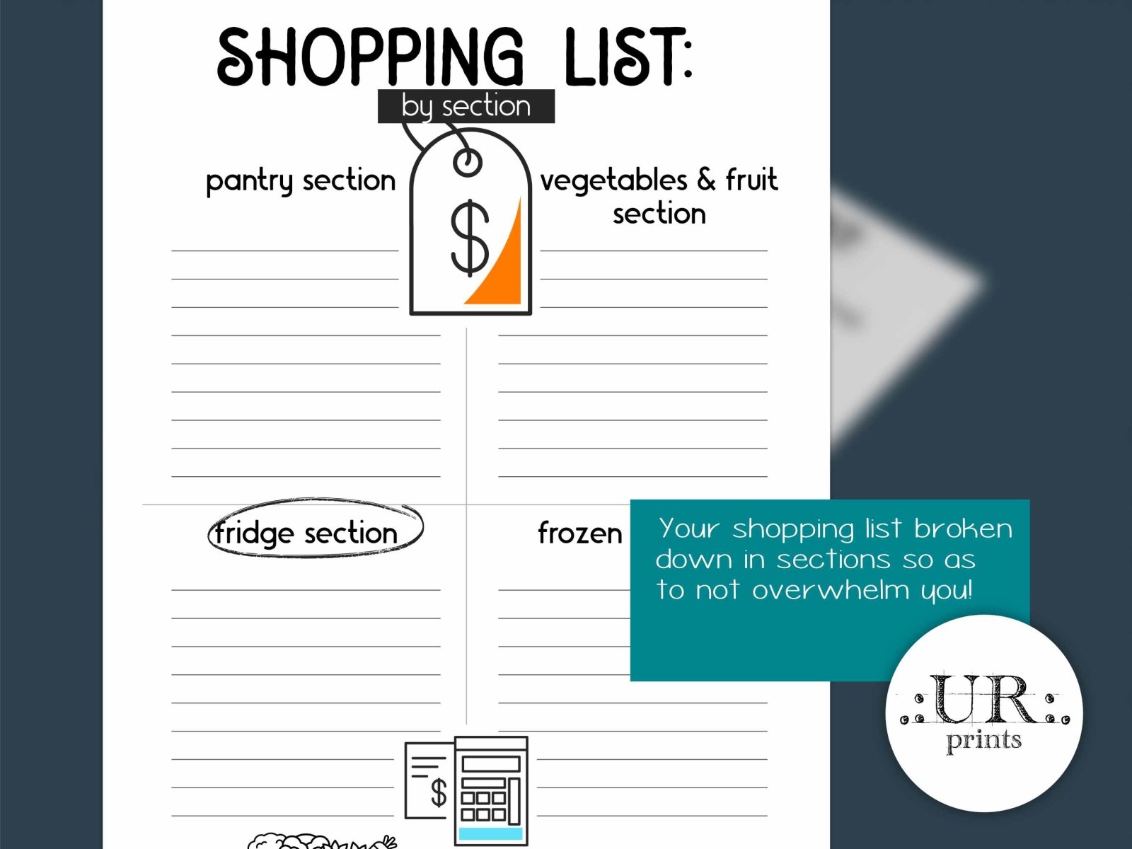 Meal Planner for Neurodivergent (download) - Digital Planners - UpperRoomPrints