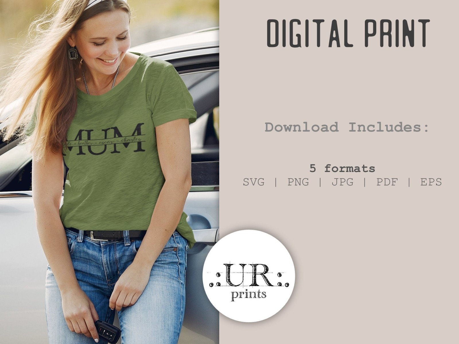 Mum Split Text file for Cricut and Silhouette Cameo - SVG - UpperRoomPrints