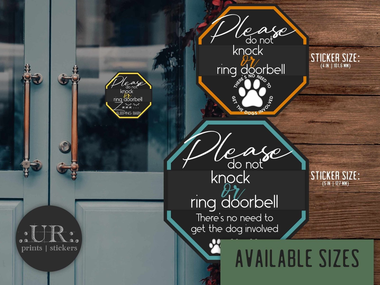 Please Do Not Knock Warning Sticker - Stickers - UpperRoomPrints