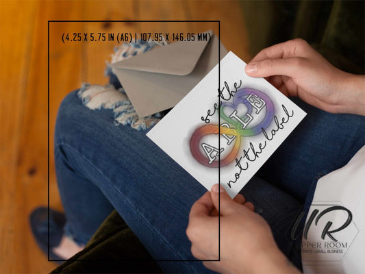 "See the Able" Autism Greeting Card - Greeting Cards - UpperRoomPrints