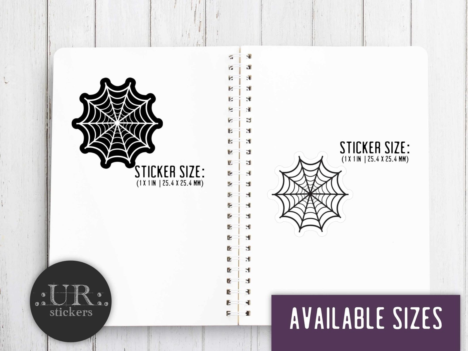 Spiderweb Envelope Seal Stickers - Stickers - UpperRoomPrints