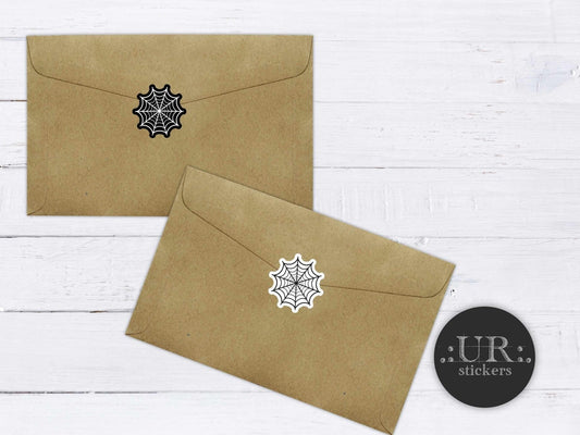 Spiderweb Envelope Seal Stickers - Stickers - UpperRoomPrints