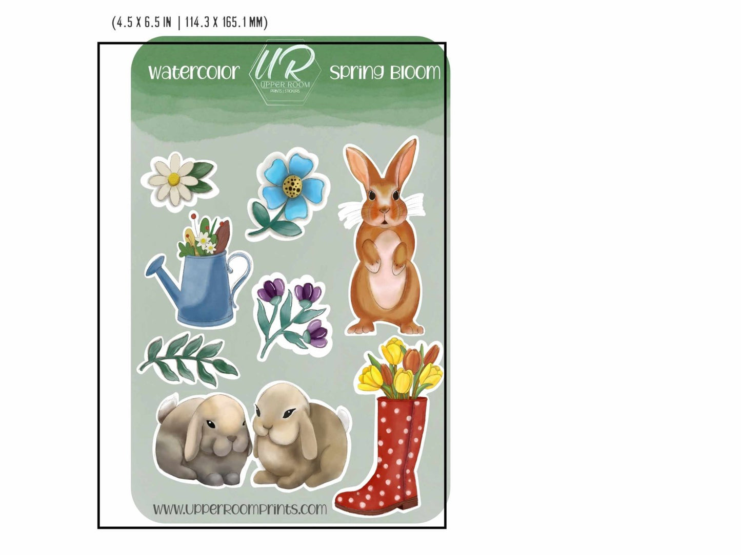 Spring Sticker Planner Sticker Sheet 1 - Stickers - UpperRoomPrints
