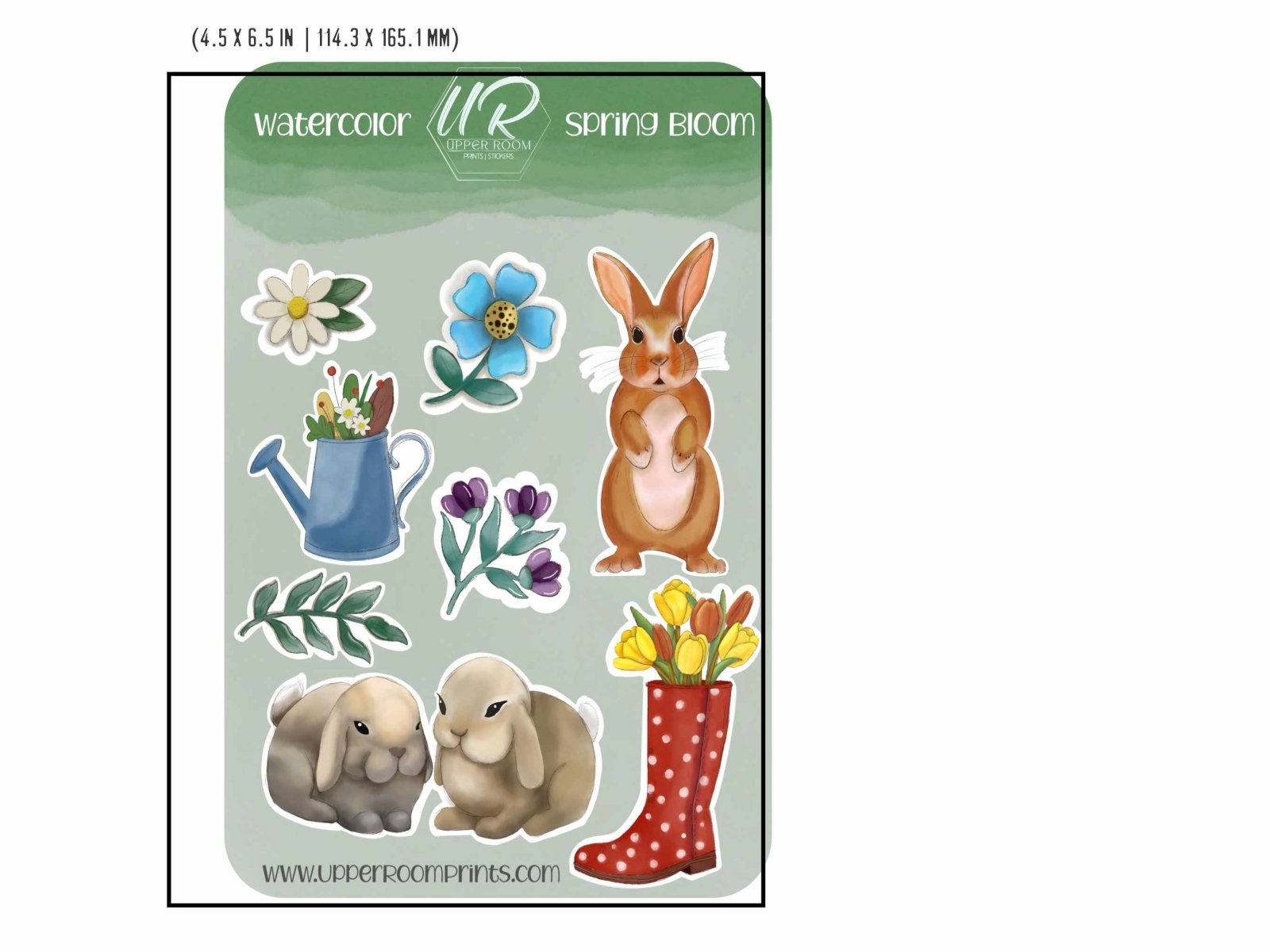Spring Sticker Planner Sticker Sheet 1 - Stickers - UpperRoomPrints