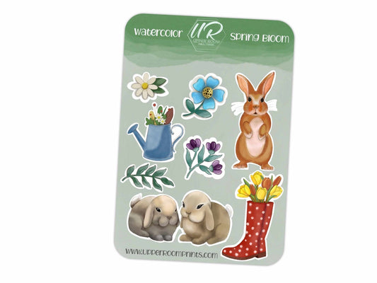 Spring Sticker Planner Sticker Sheet 1 - Stickers - UpperRoomPrints
