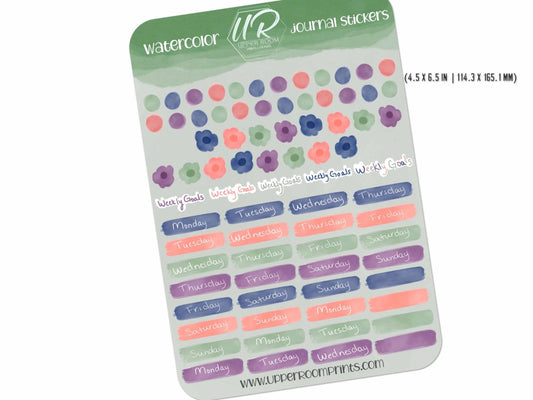 Spring Sticker Planner Sticker Sheet 2 - Stickers - UpperRoomPrints