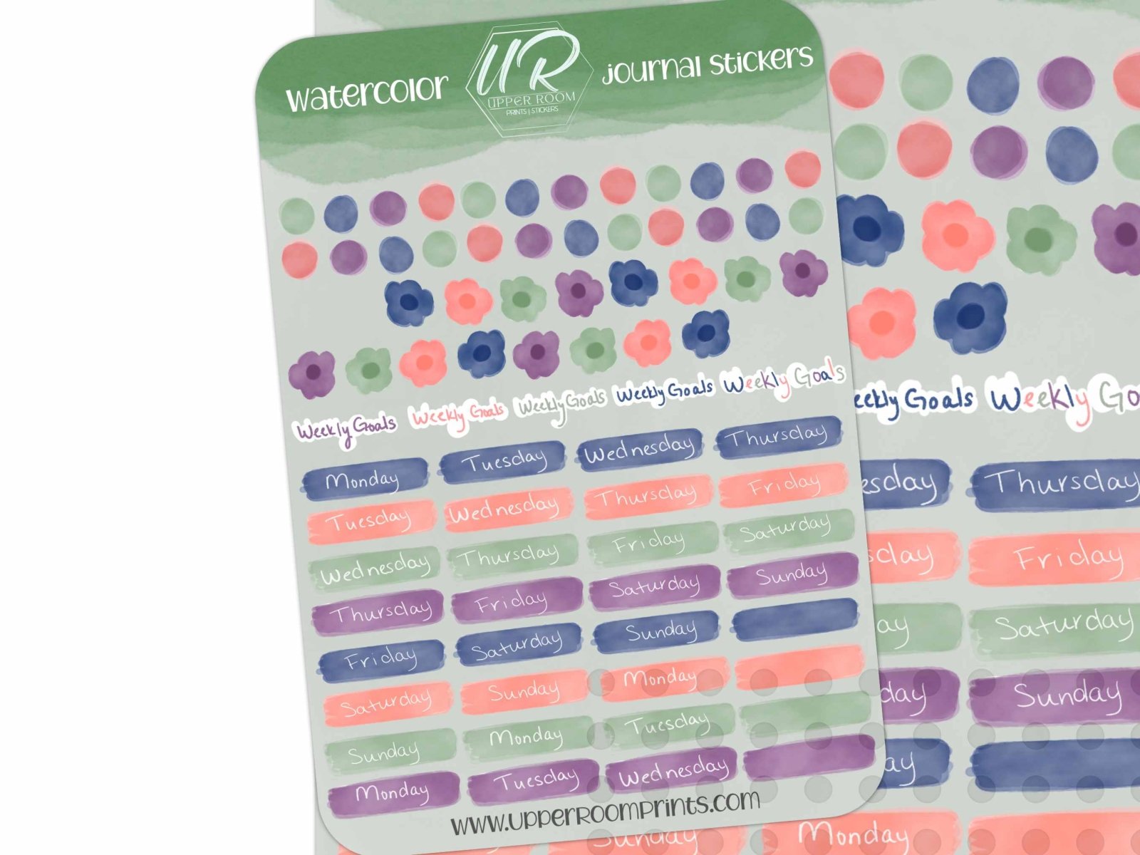 Spring Sticker Planner Sticker Sheet 2 - Stickers - UpperRoomPrints