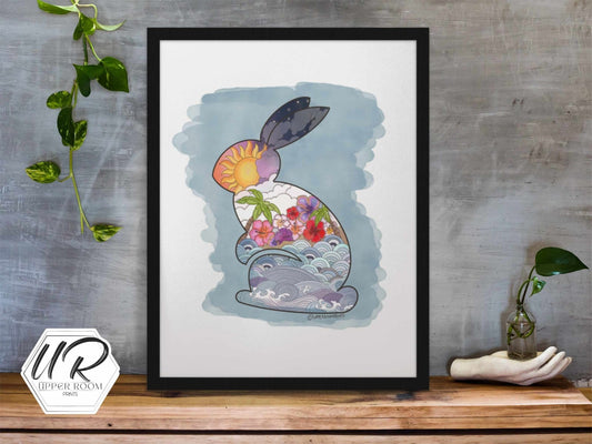 Summer Rabbit - Prints - UpperRoomPrints