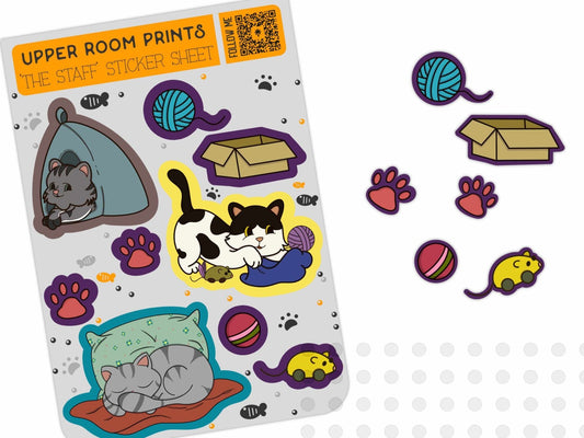 "The Staff" Sticker Sheet - Stickers - UpperRoomPrints