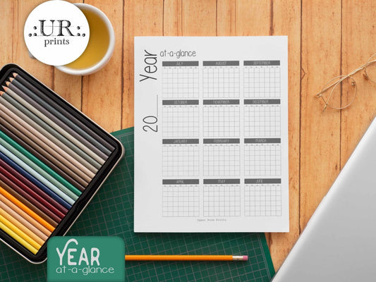 Undated Printable Homeschool Planner (minimalist) - Printable - UpperRoomPrints