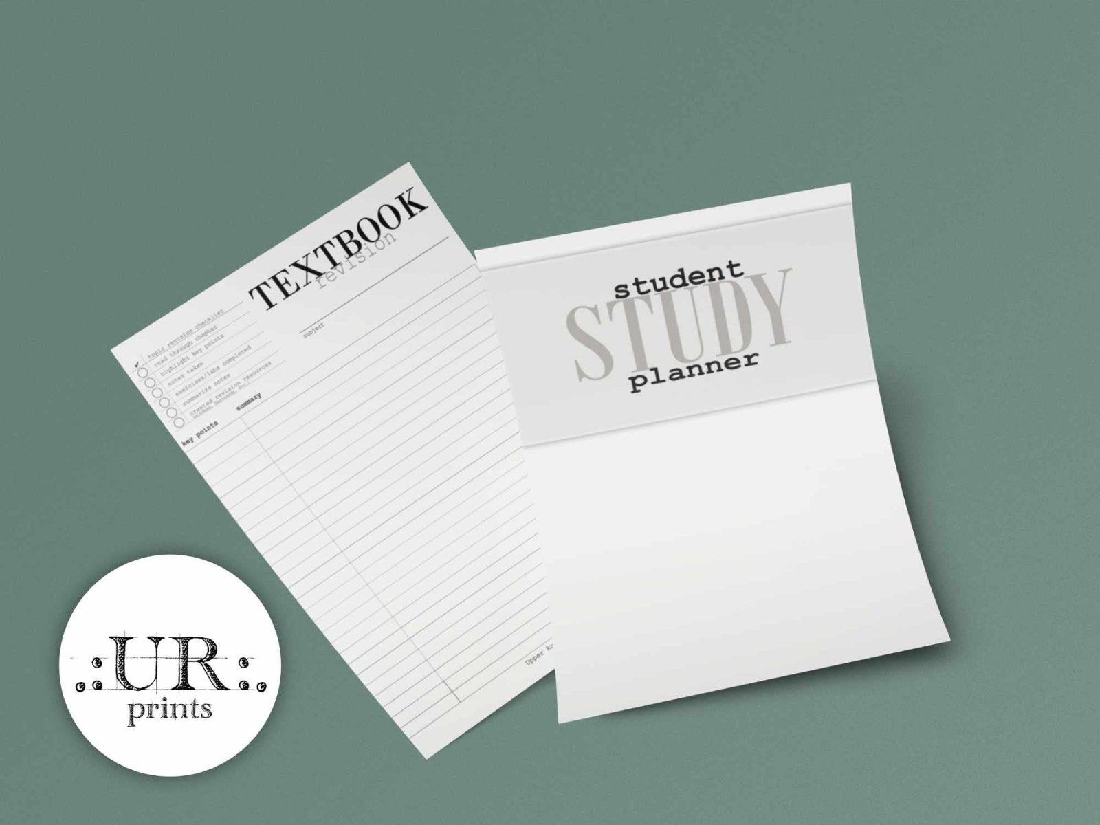 Undated Student Study Planner II - Printable - UpperRoomPrints