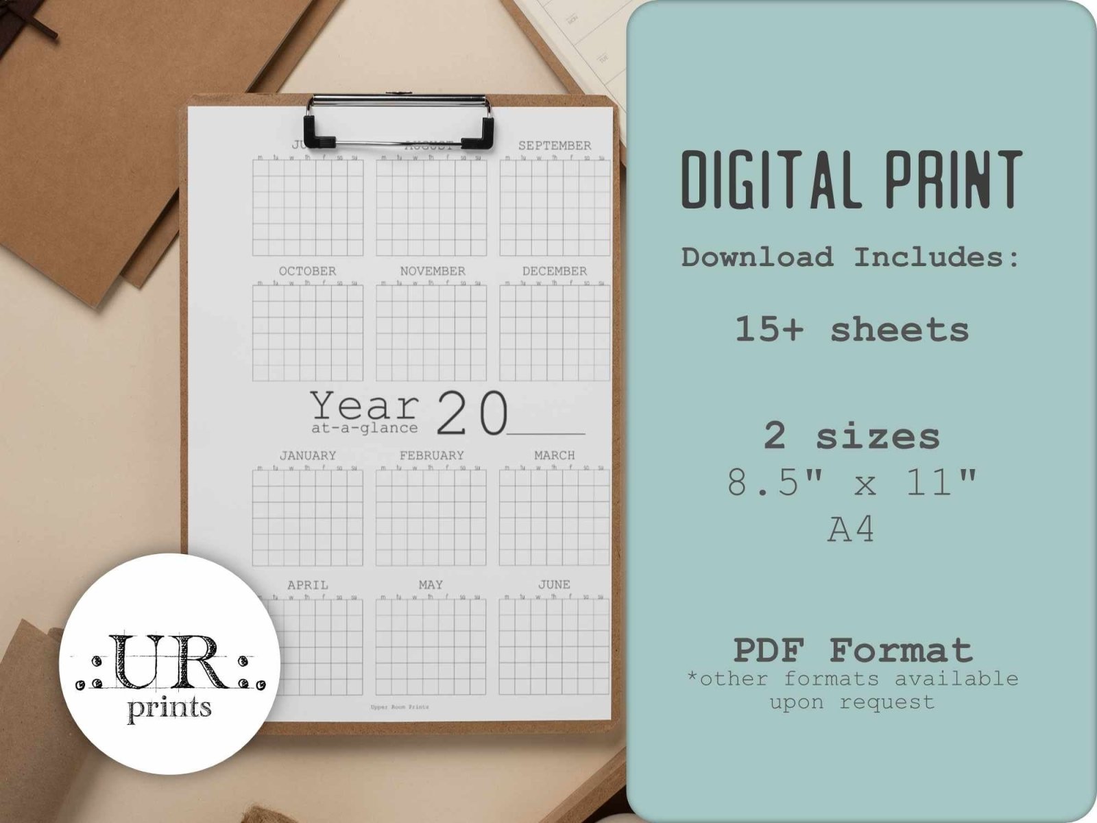 Undated Student Study Planner II - Printable - UpperRoomPrints