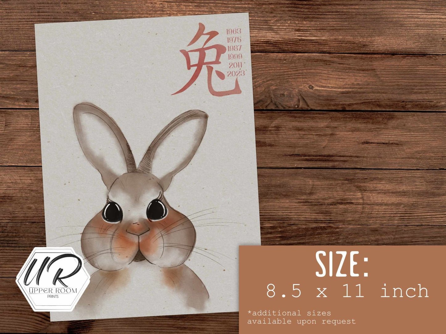 Year of the Rabbit Print - Prints - UpperRoomPrints