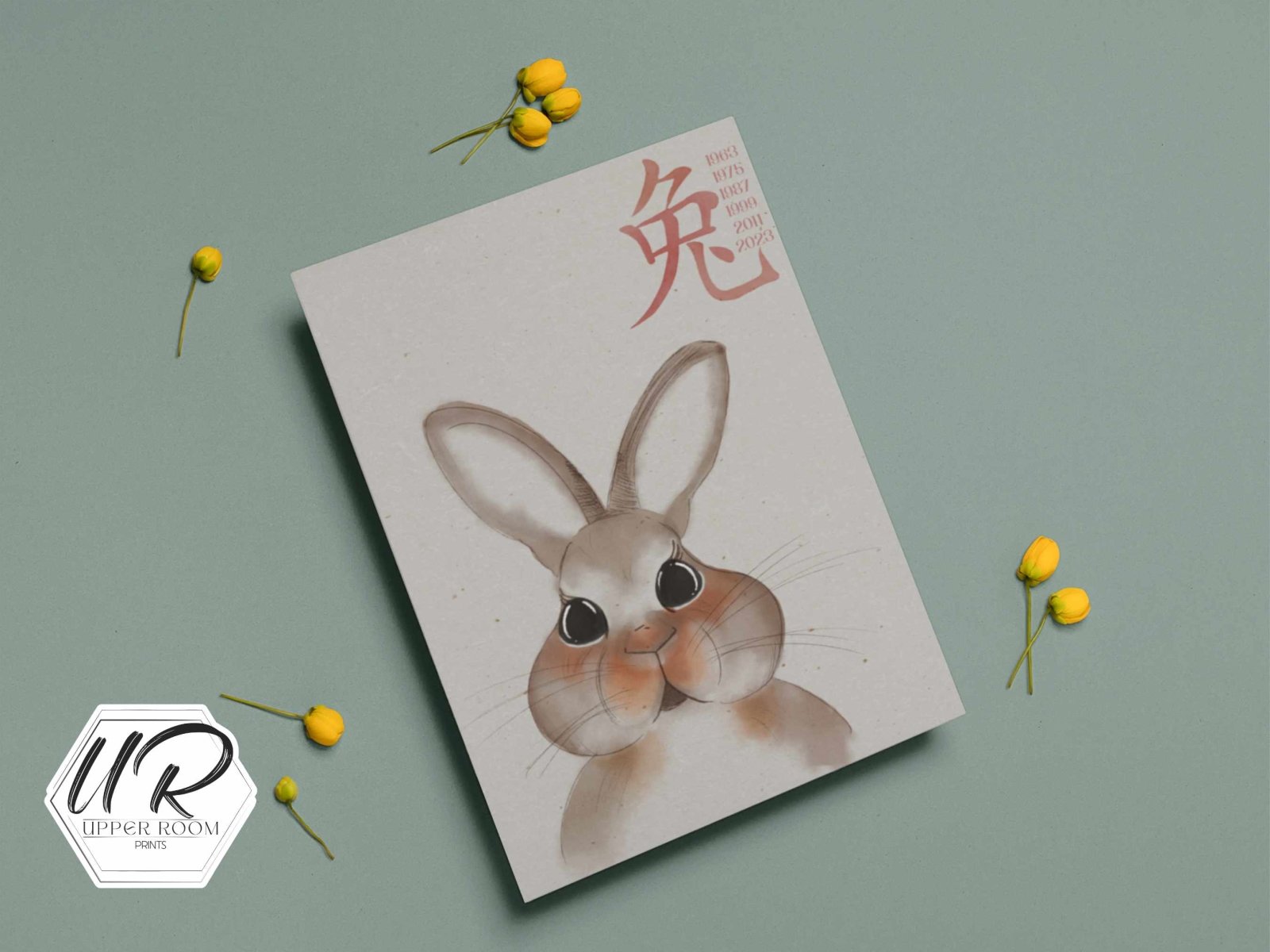 Year of the Rabbit Print - Prints - UpperRoomPrints