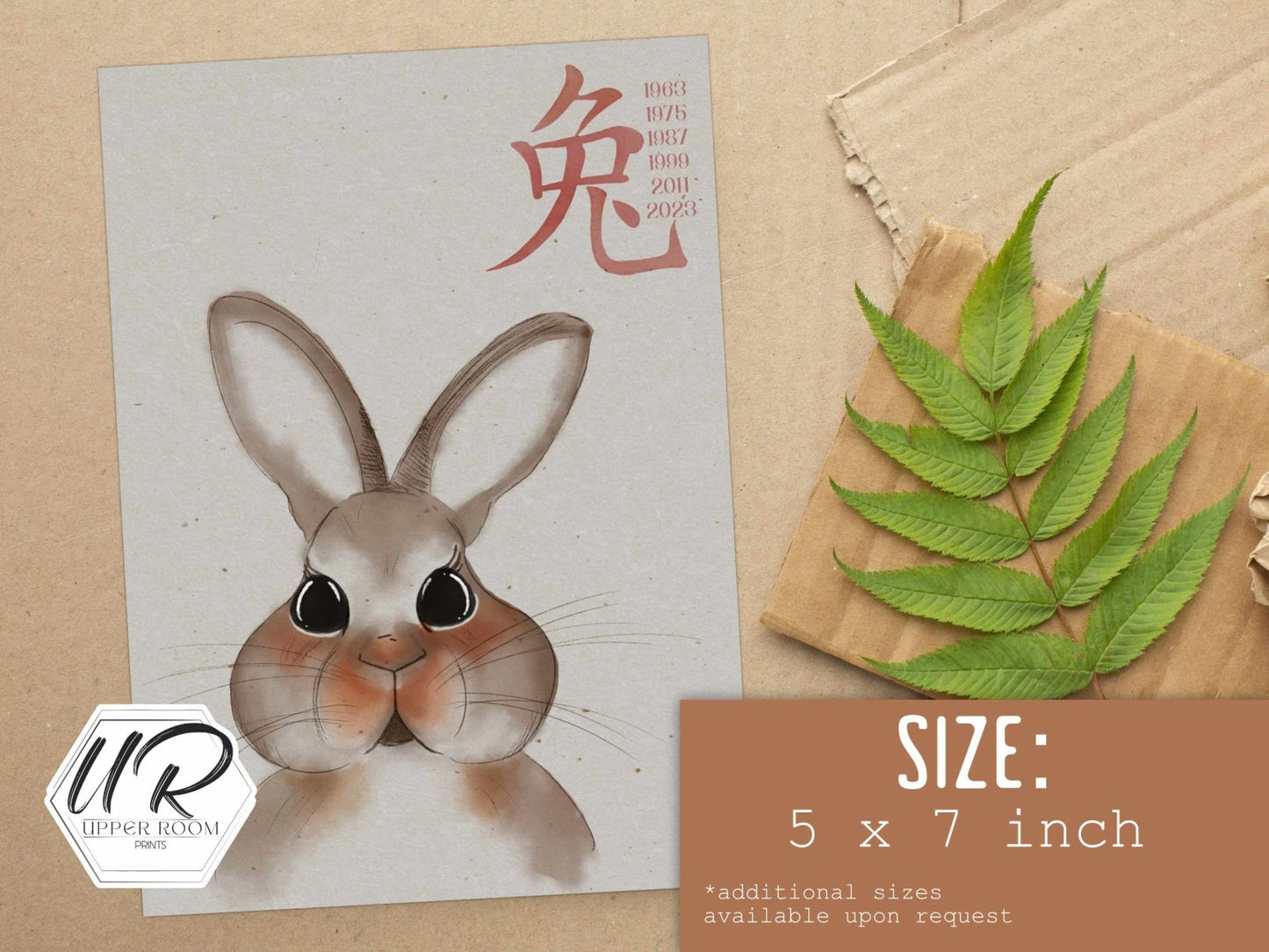 Year of the Rabbit Print - Prints - UpperRoomPrints