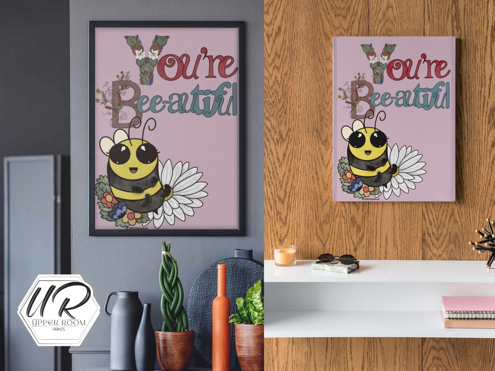You're Bee-autiful Print - Prints - UpperRoomPrints