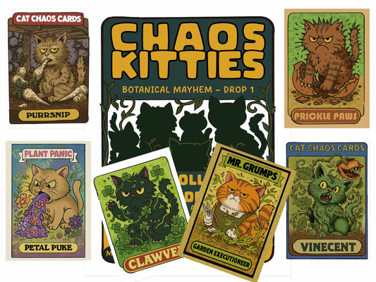 Chaos Kitties Botanical Mayhem Limited Edition Trading Cards