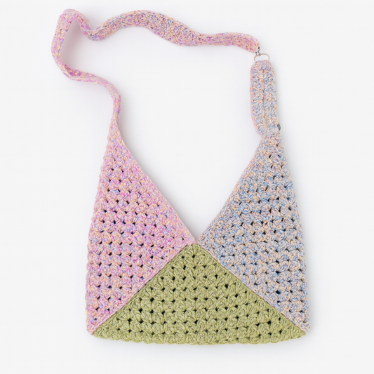 Boho Granny Purse - Handmade Crochet Crossbody Bag | Custom Bohemian Shoulder Bag with Granny Square Design