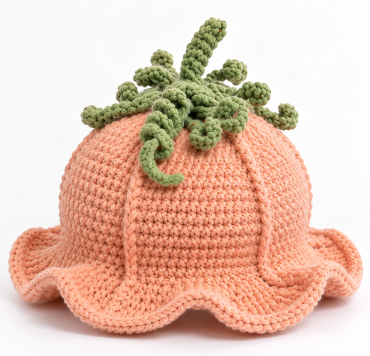 Crochet Flower Hat | Handmade Cottagecore Bucket Hat