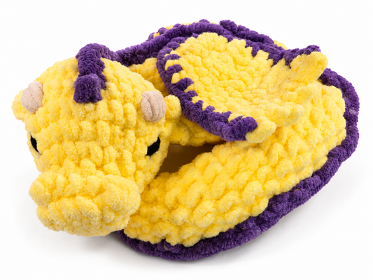 Sleeping Dragon Crochet Plush | Handmade Amigurumi Dragon