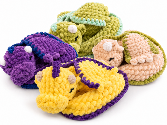 Sleeping Dragon Crochet Plush | Handmade Amigurumi Dragon