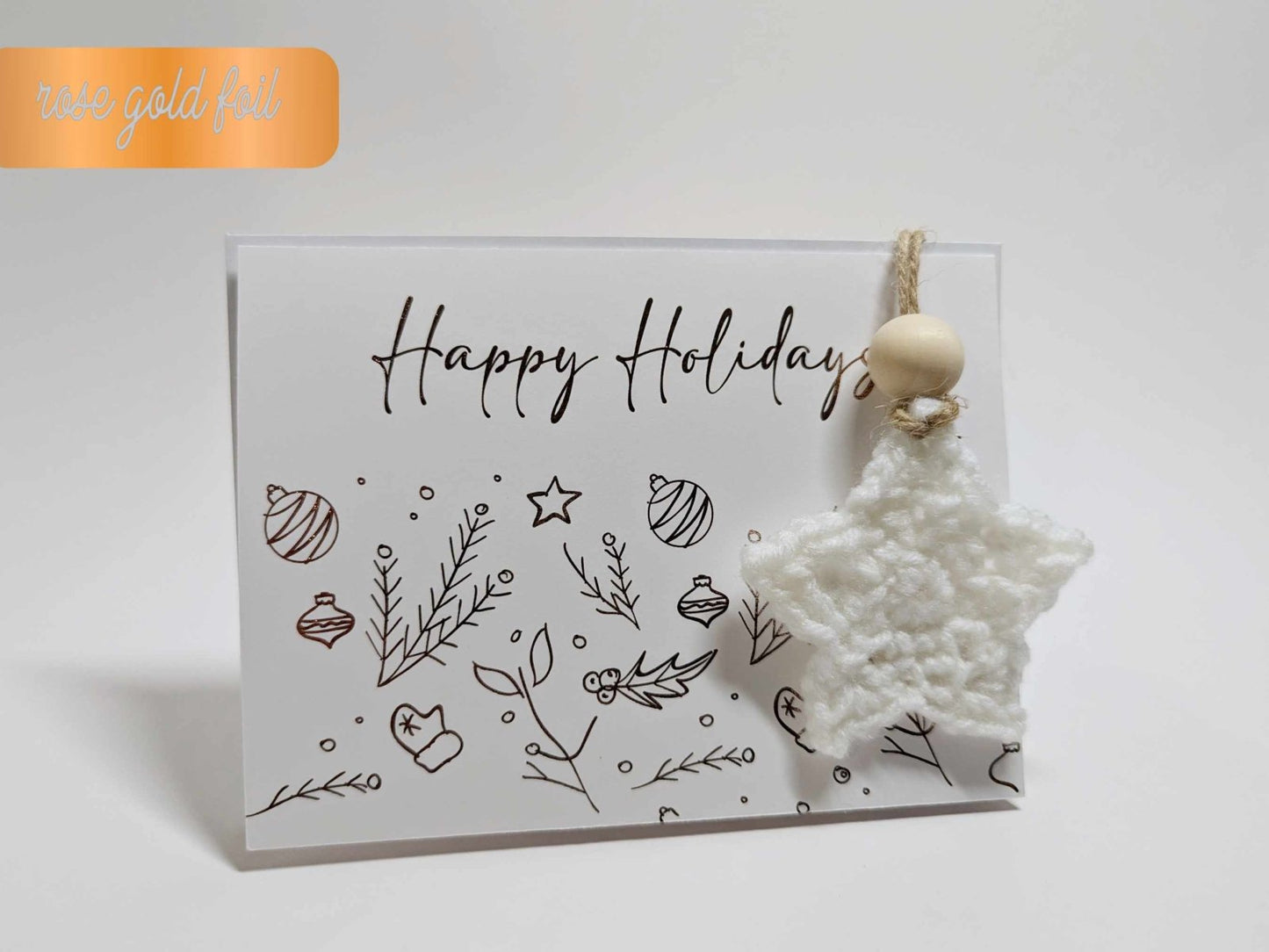 Boho Star Holiday Card - Greeting Cards - UpperRoomPrints